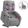 Voir la diapositive 2 : VIDAXL Fauteuil de massage inclinable Gris clair Tissu