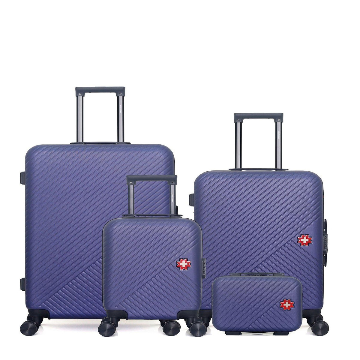 SWISS KOPPER SWISS KOPPER - LOT DE 4 - Valises grand format, weekend, cabine XXS et vanity SPIEZ