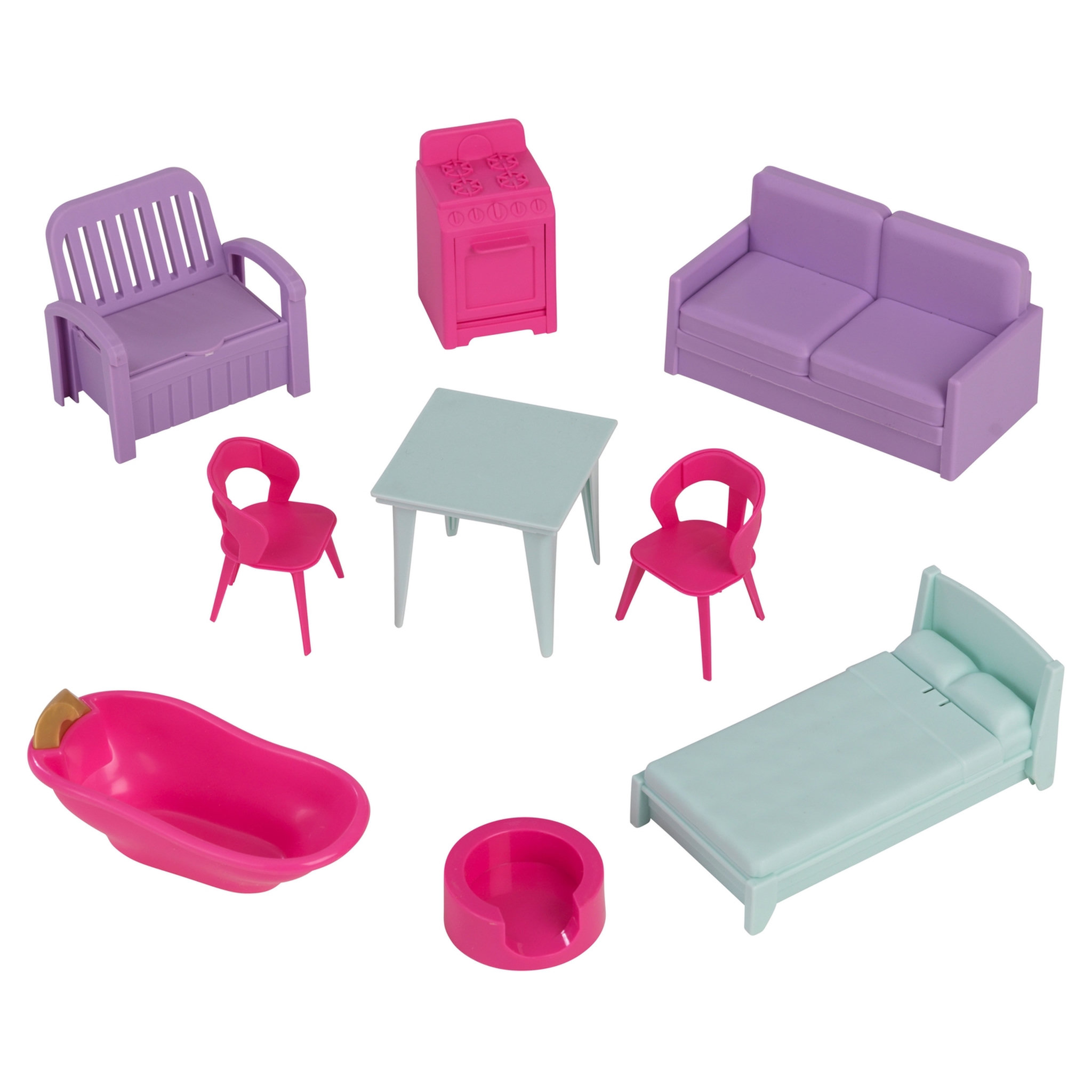 Voir la diapositive 3 : Kidkraft Maison de poupées Lolly