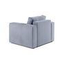 Voir la diapositive 3 : BEST MOBILIER Topaze - fauteuil - en velours texturé