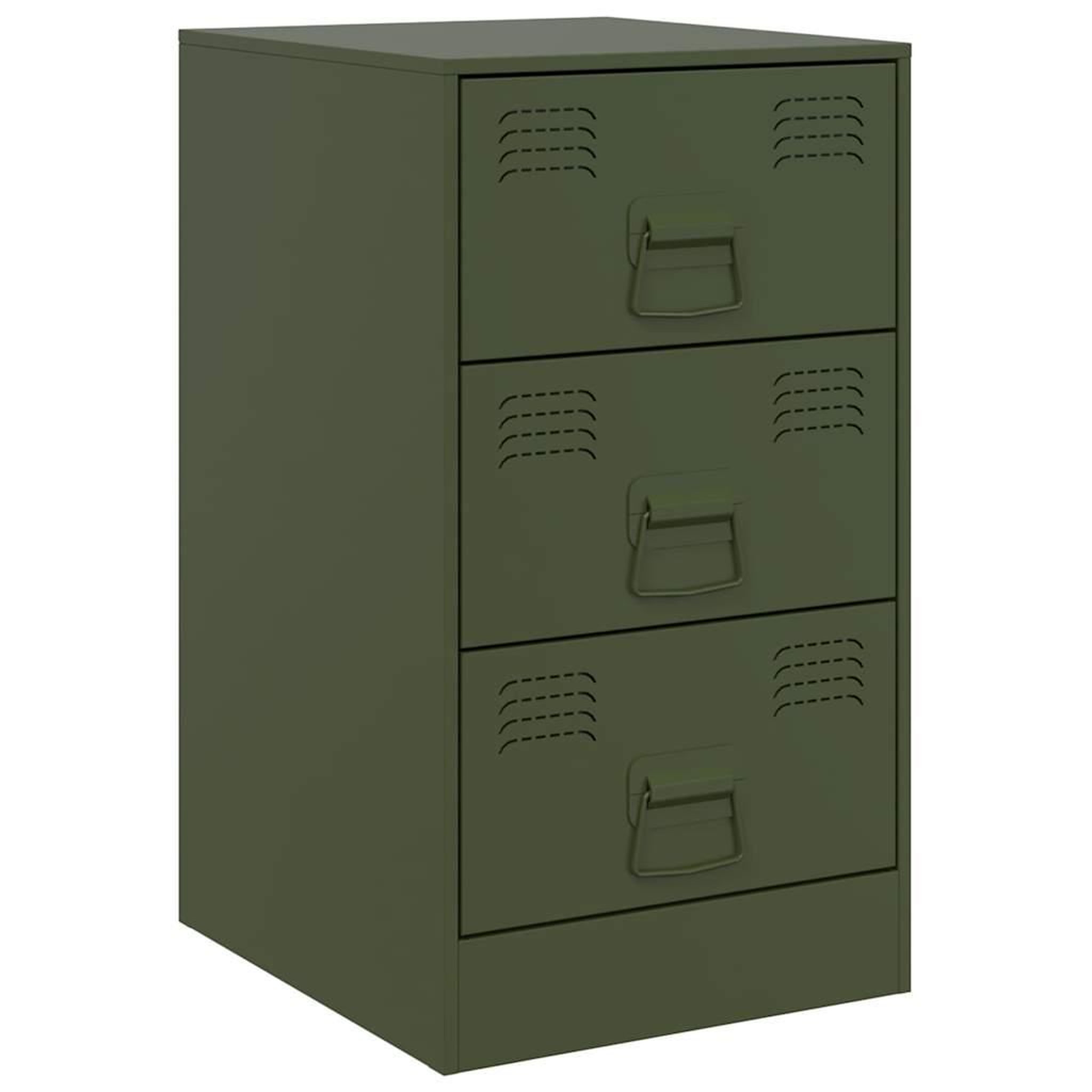 Voir la diapositive 5 : VIDAXL Tables de chevet 2 pcs vert olive 34,5x39x62 cm acier