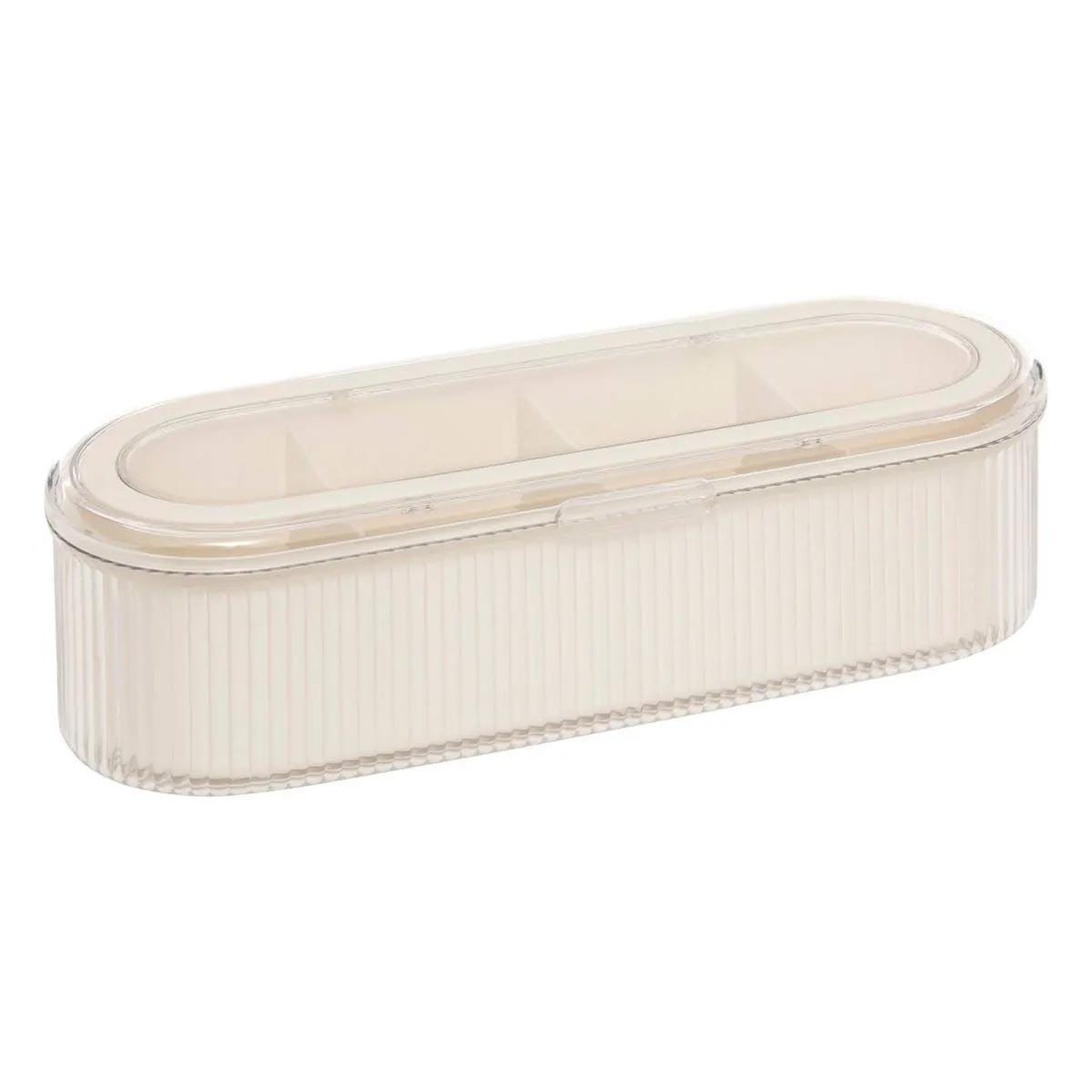 FIVE Boîte de rangement 4 compartiments  alba  27cm beige