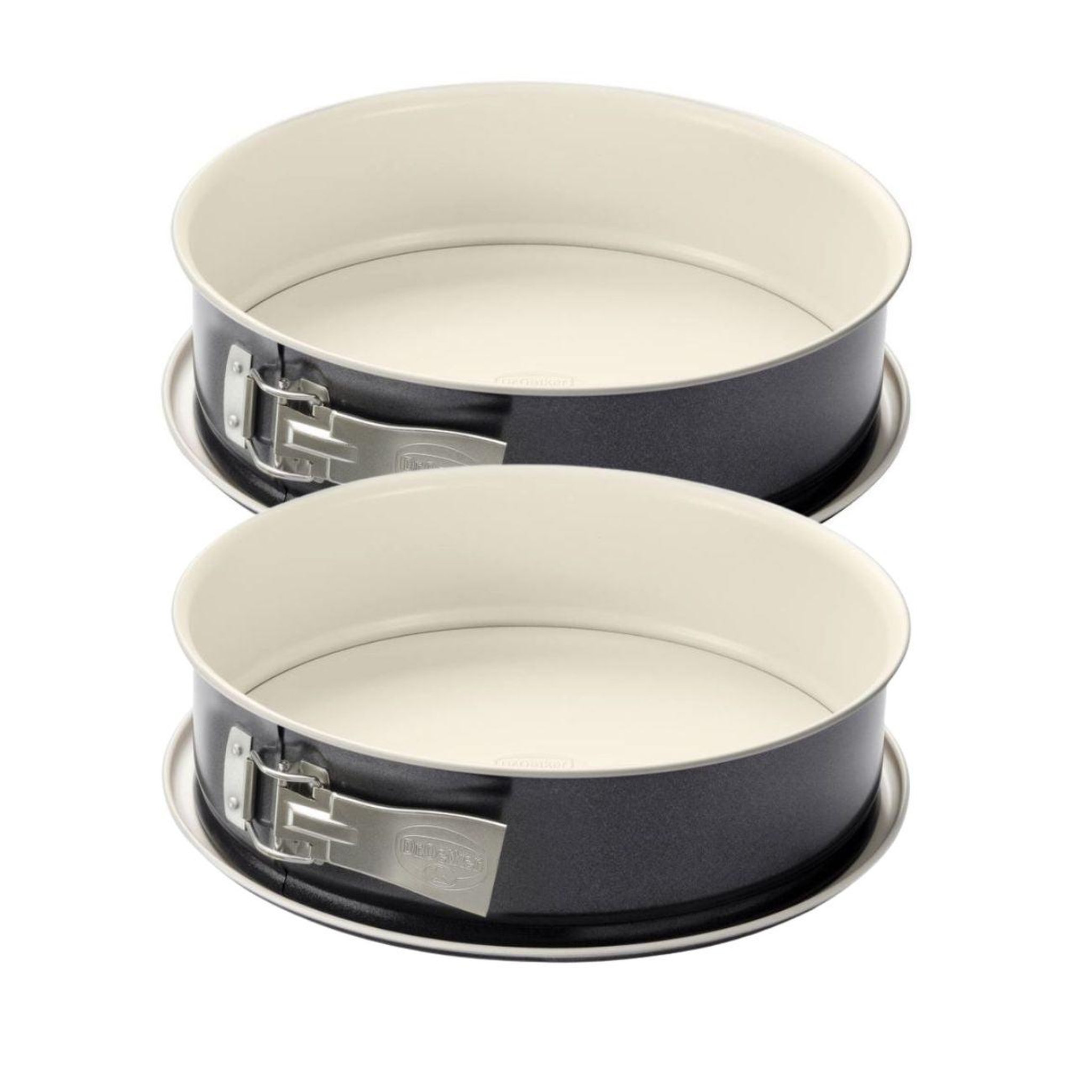 DR.OETKER Lot de 2 moules à gâteaux 28/28 cm en acier dr oetker back-trend