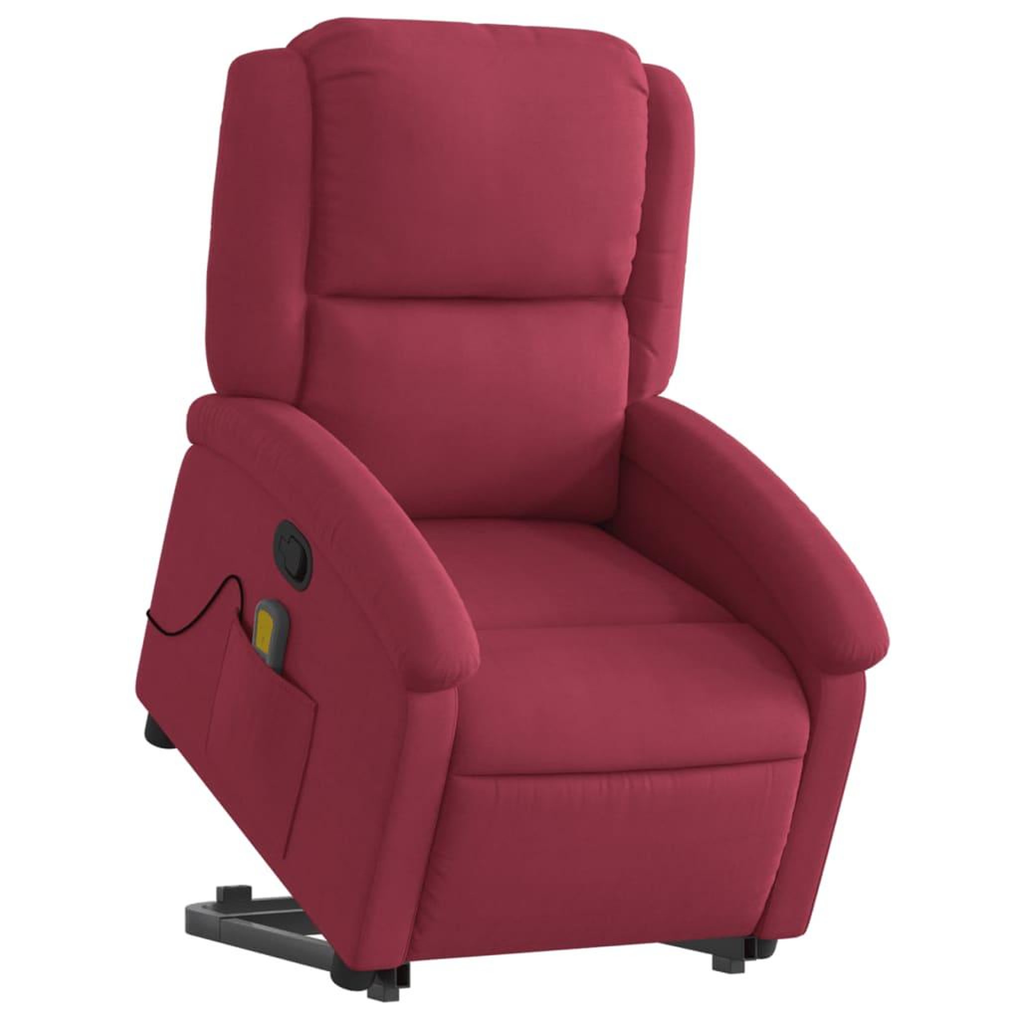 Voir la diapositive 3 : VIDAXL Fauteuil de massage inclinable Rouge bordeaux Velours