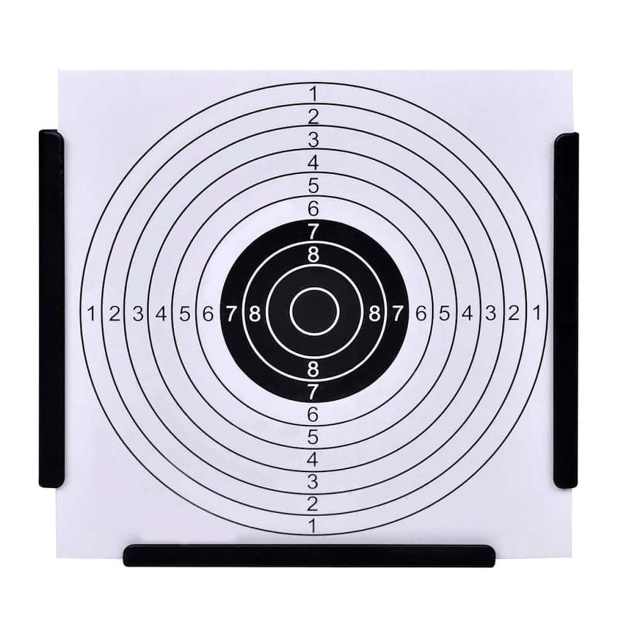 Voir la diapositive 2 : VIDAXL Support de cible forme entonnoir 14 cm + 100 cibles en papier