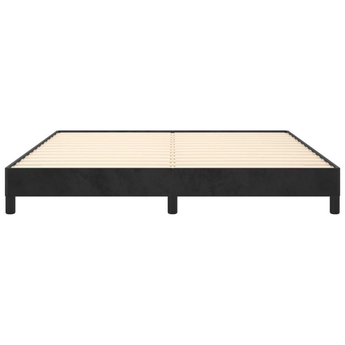 VIDAXL Cadre de lit sans matelas noir 180x200 cm velours