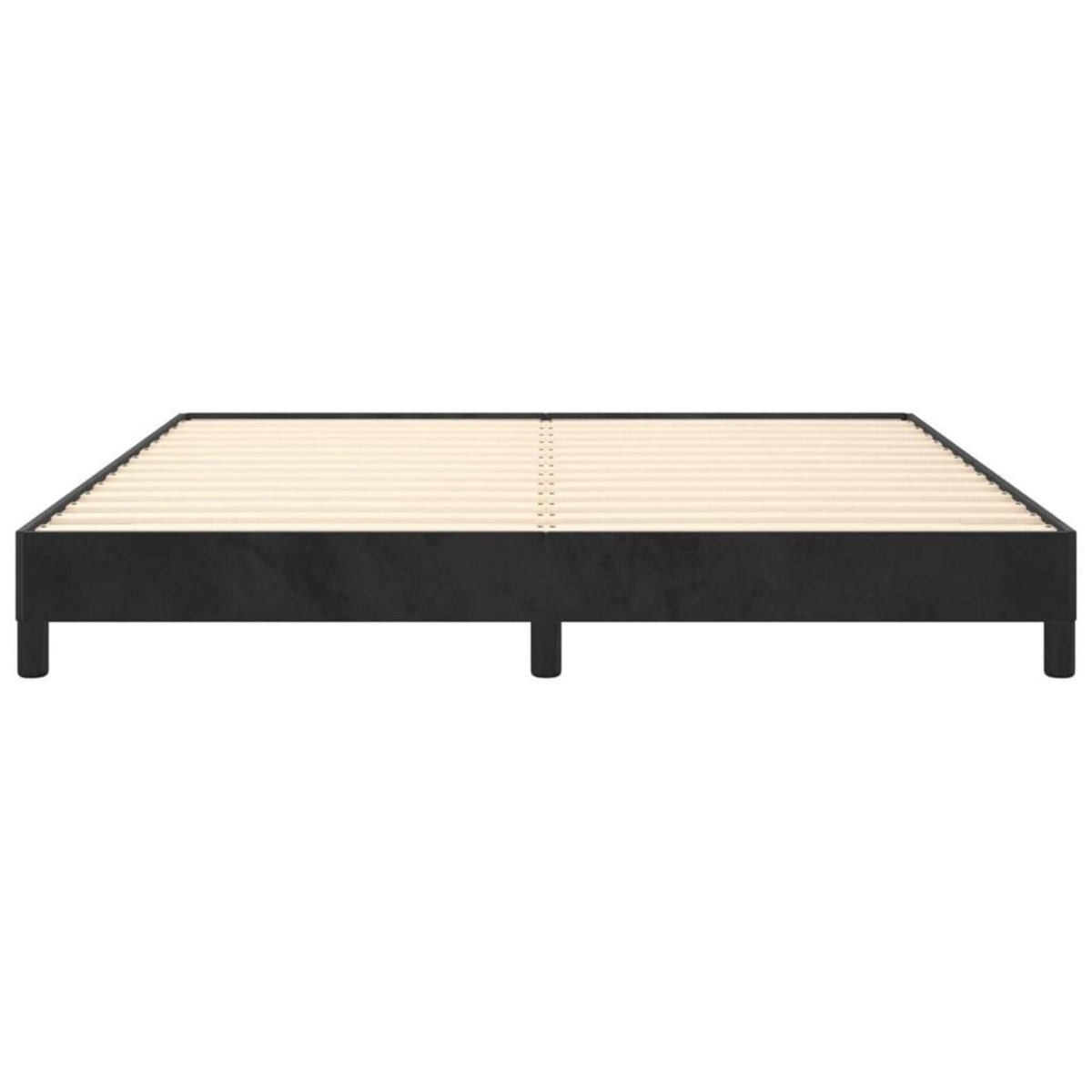 VIDAXL Cadre de lit sans matelas noir 180x200 cm velours