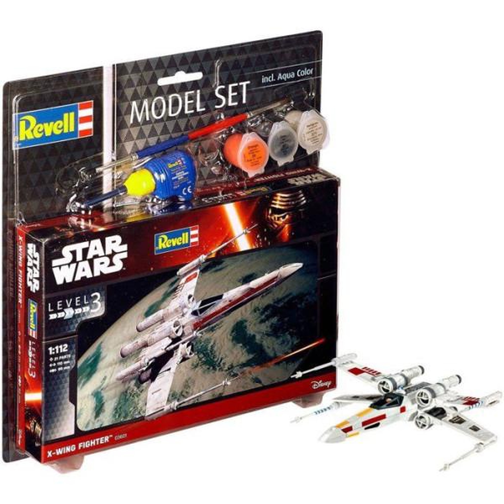 Revell Maquette - REVELL - Model Set - Star Wars - X-Wing Fighter - Avec colle, peintures et accessoires