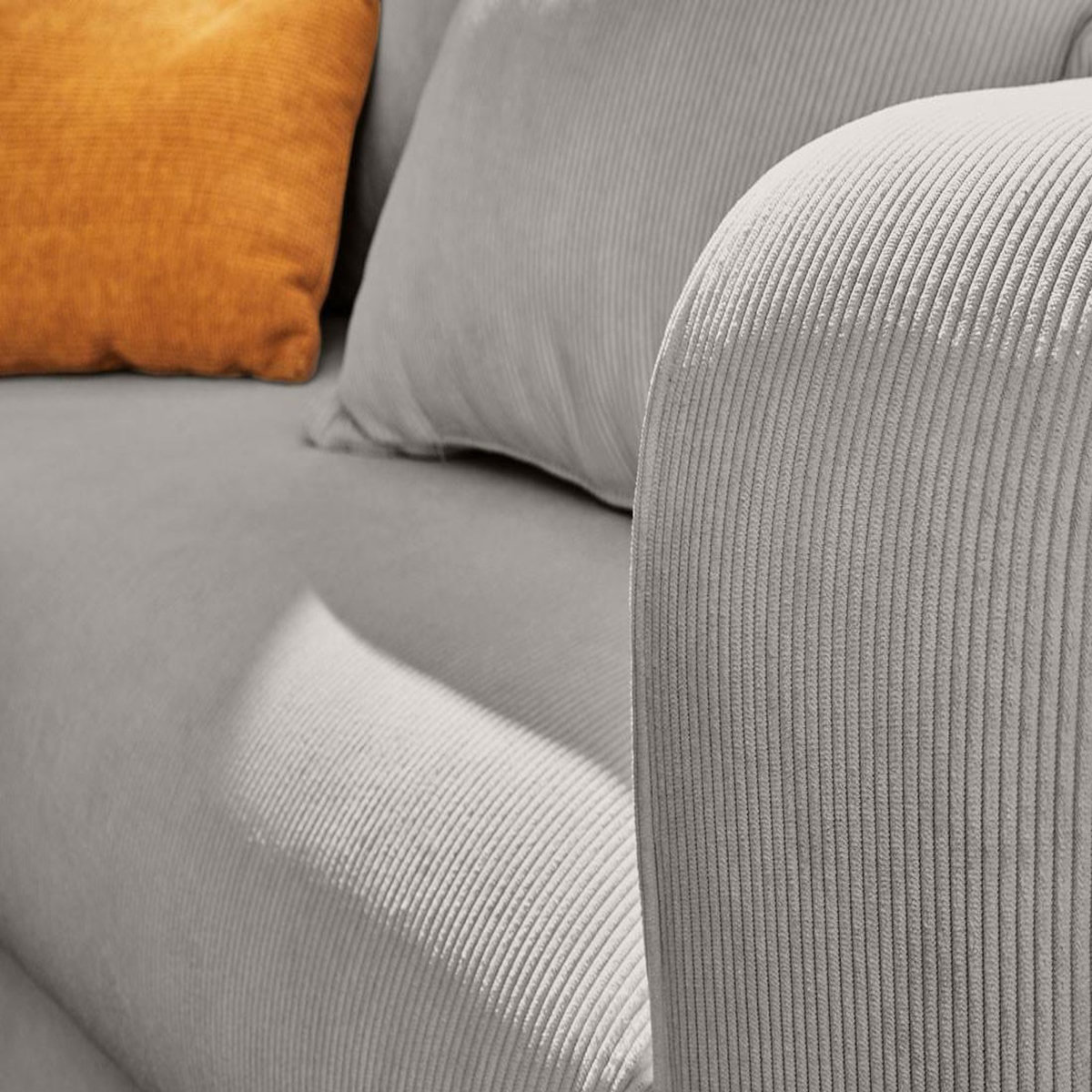 LISA DESIGN Albane - canapé 3 places - convertible avec coffre - en velours côtelé