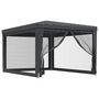 Voir la diapositive 2 : VIDAXL Tente de fete avec 4 parois laterales en maille Anthracite 3x4m