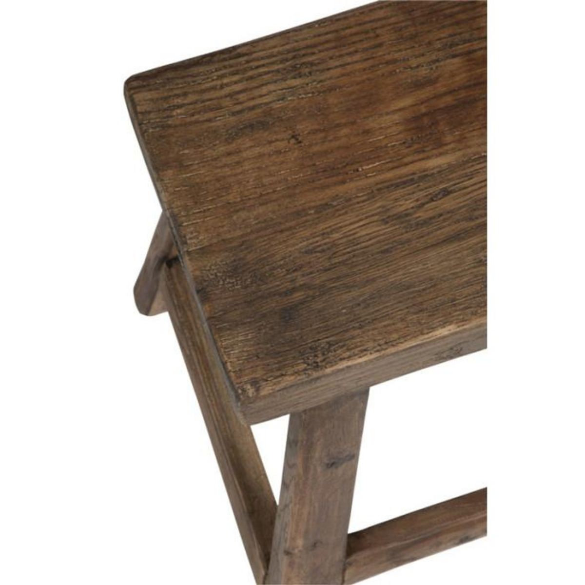 Paris Prix Tabouret Rectangulaire en Bois  Kelig  35cm Marron