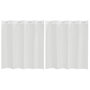 Voir la diapositive 2 : VIDAXL Rideaux en voile avec œillets 2 pcs blanc