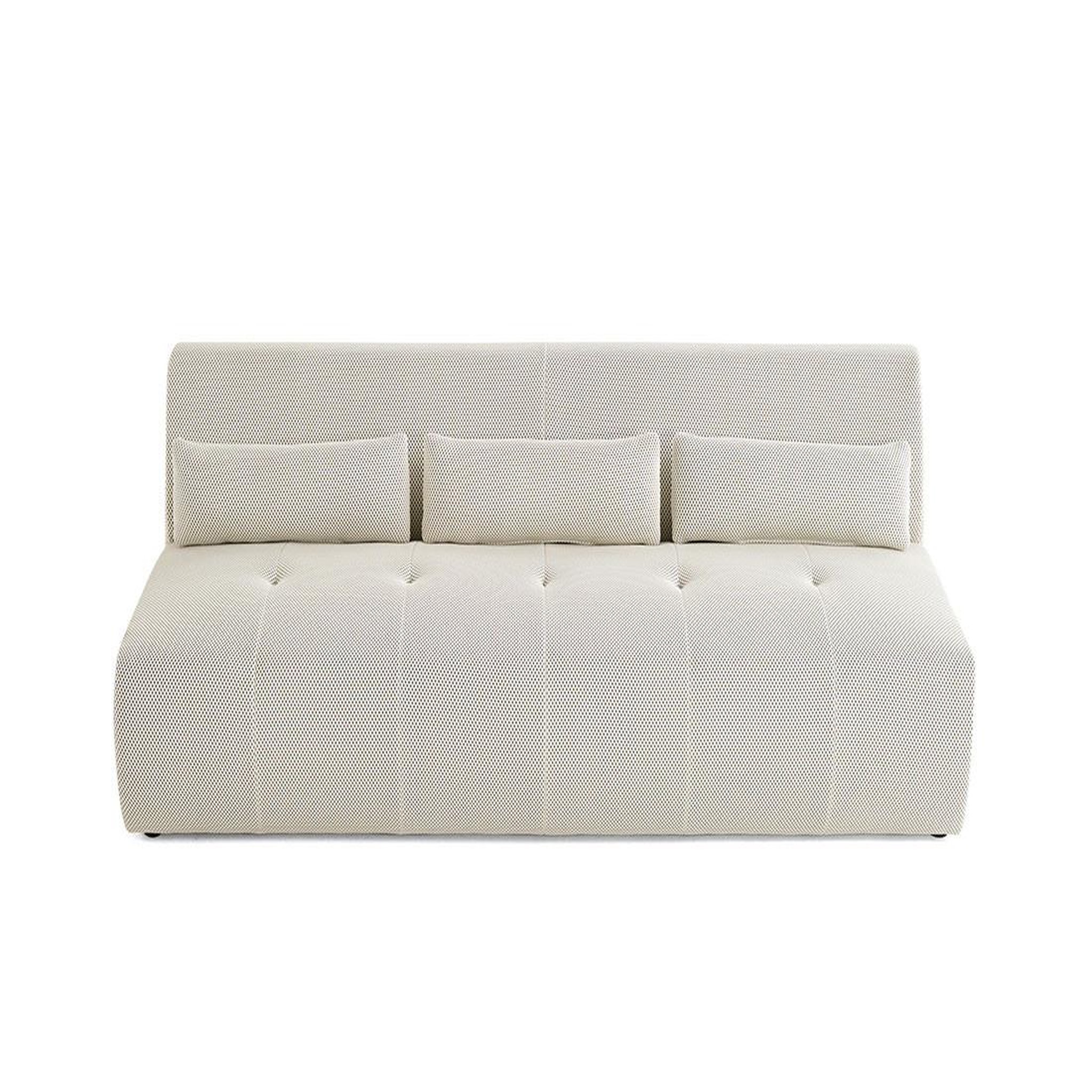 Voir la diapositive 6 : LISA DESIGN Onyx - canapé droit 3 places - en tissu mailles 3d