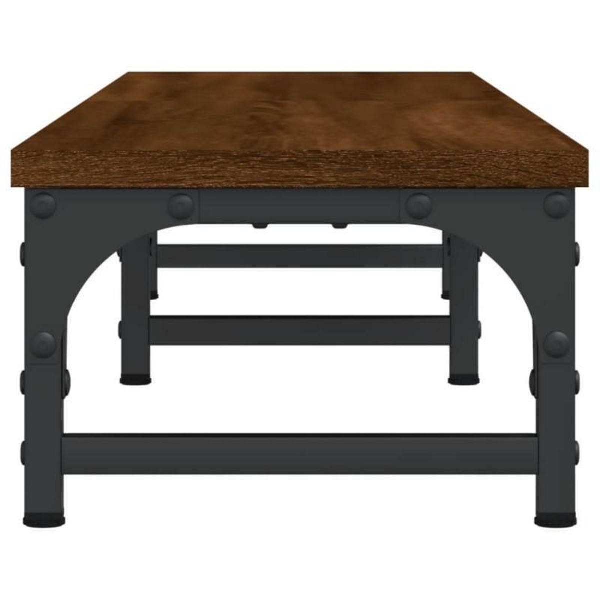 VIDAXL Support moniteur chêne marron 105x23x15,5 cm bois d ingénierie