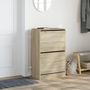 Voir la diapositive 3 : VIDAXL Armoire a chaussures chene sonoma 60x34x96,5 cm bois ingenierie
