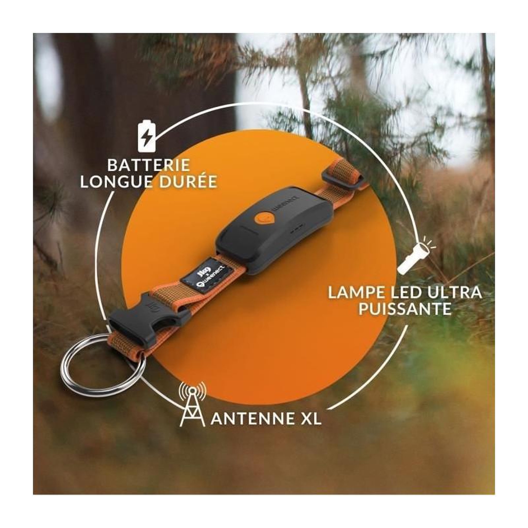 Voir la diapositive 4 : WEENECT Collier GPS pour chien - WEENECT Chien XT - Antenne XL - Etanche - Collier Julius-K9 - Fonctionne avec abonnement - Orange