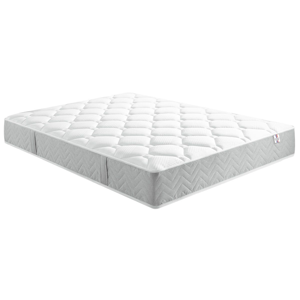 Ensemble Matelas ressorts ensachés 140x200 cm  LUBERON + sommier tapissier CILAOS