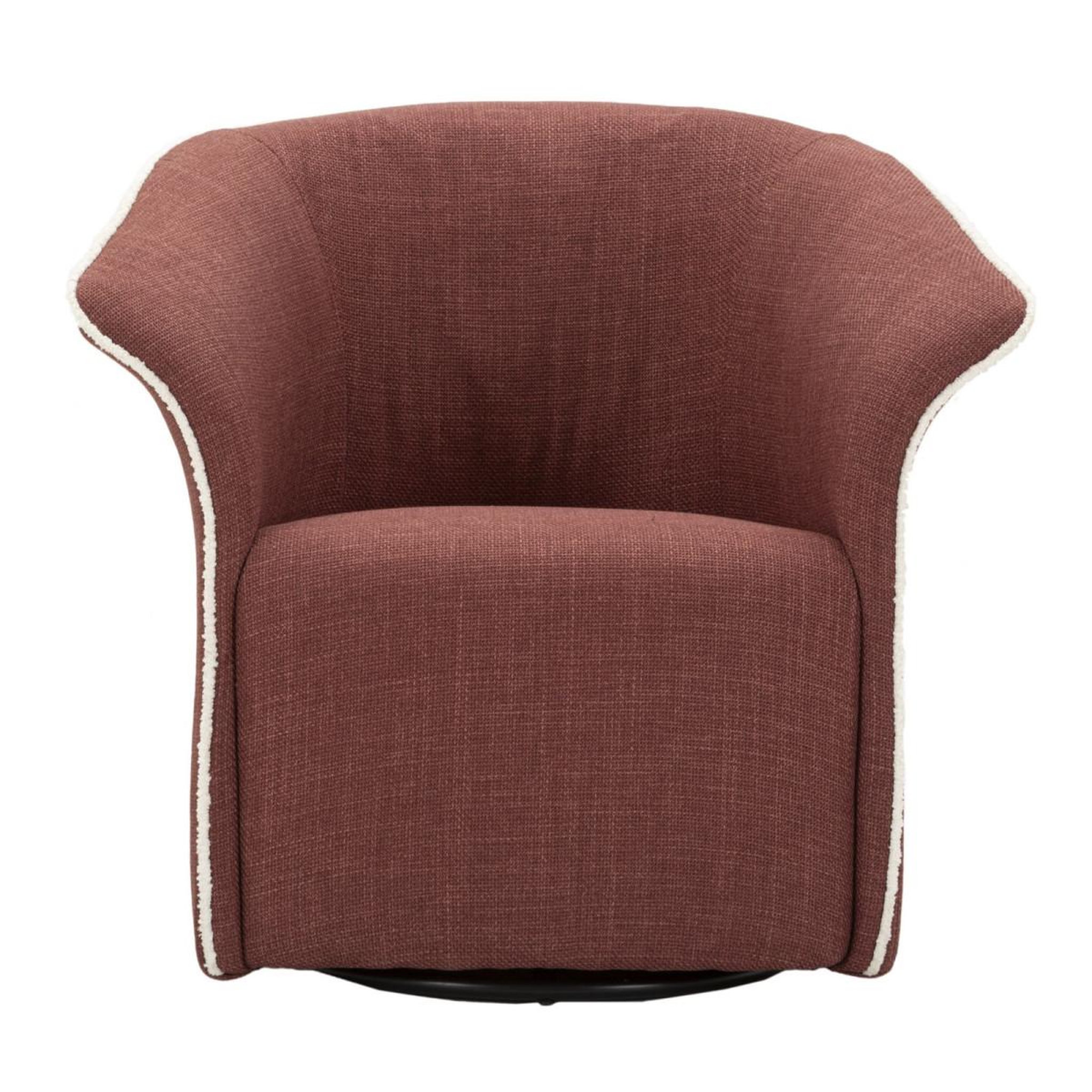 Voir la diapositive 2 : Paris Prix Fauteuil Pivotant Design  Siena  83cm Bordeaux