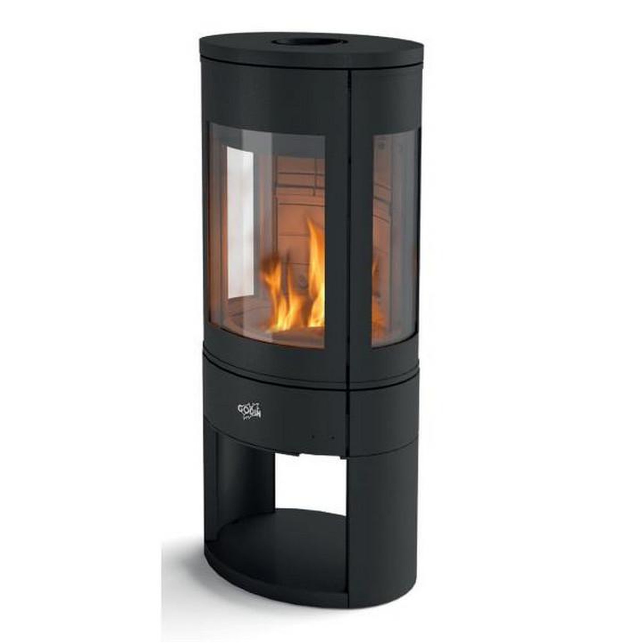 Godin Poêle à bois fonte 7kw noir - 411106noir