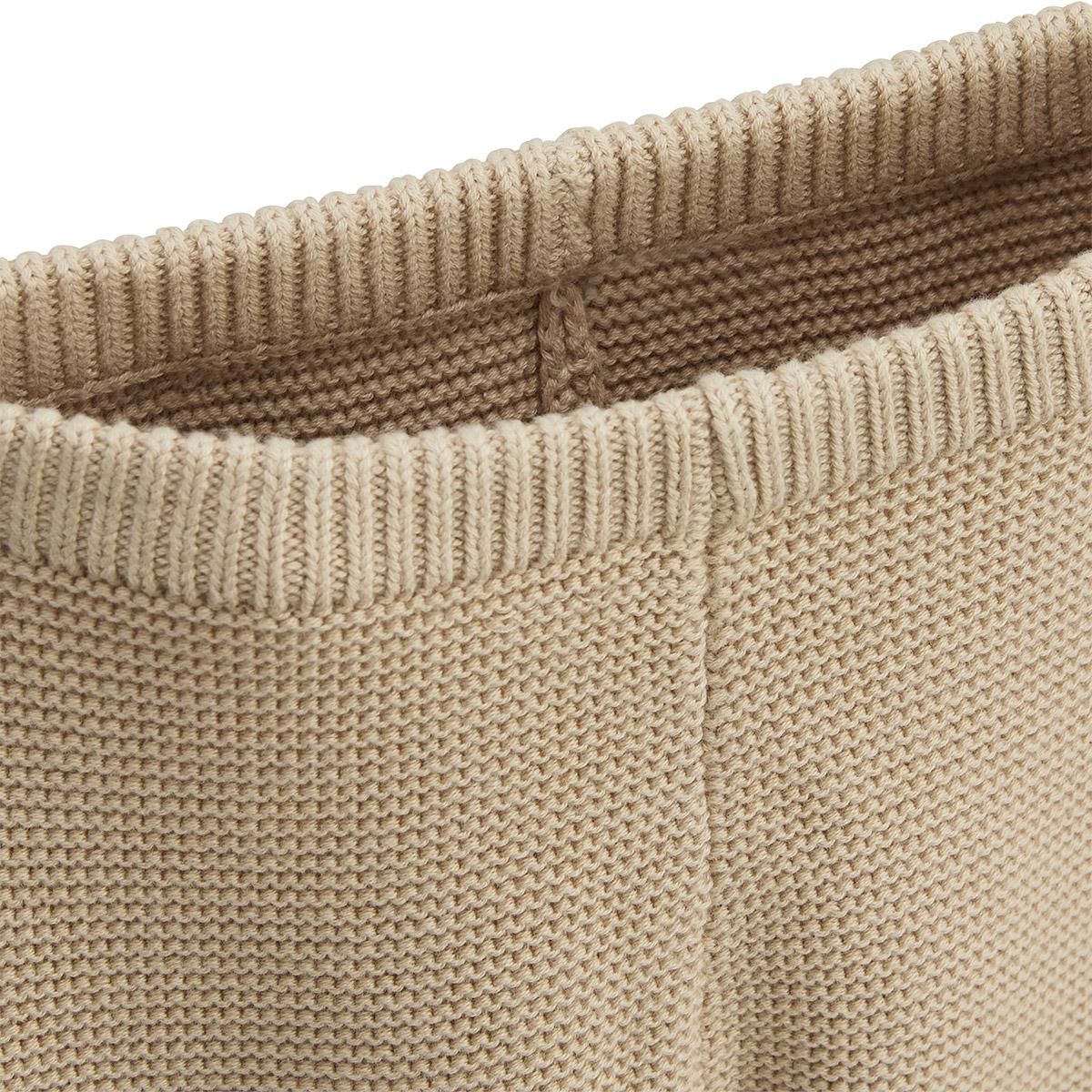 Petit Béguin Ensemble gilet et pantalon avec pieds bébé en tricot Hello Baby