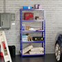 Voir la diapositive 2 : EUROSPEN Etagère de rangement modulable et polyvalente pour atelier, garage, cave... Charge Lourde max 875kg -180x90x40cm - Bleu
