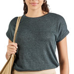 Vero Moda T-shirt Fluide Vert Femme Vero Moda Brianna. Coloris disponibles : Vert