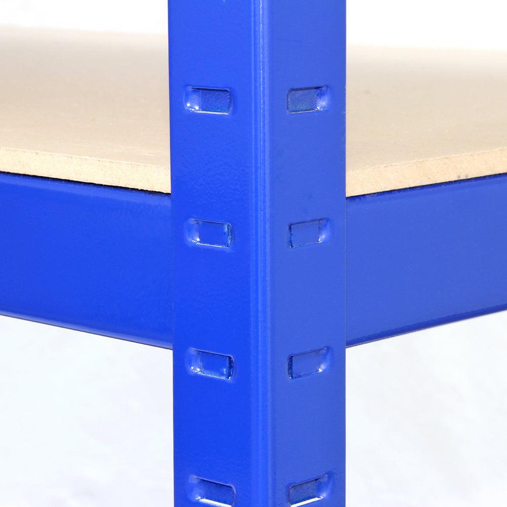 Voir la diapositive 4 : MONSTER RACKING 1 rayonnage t-rax en acier bleu 120 cm x 60 cm x 180 cm