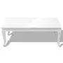 VIDAXL Table basse 115x65x42 cm Blanc brillant
