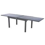 HESPERIDE Table de jardin extensible Piazza - 10 Personnes. Coloris disponibles : Gris