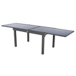 HESPERIDE Table de jardin extensible Piazza - 10 Personnes. Coloris disponibles : Gris