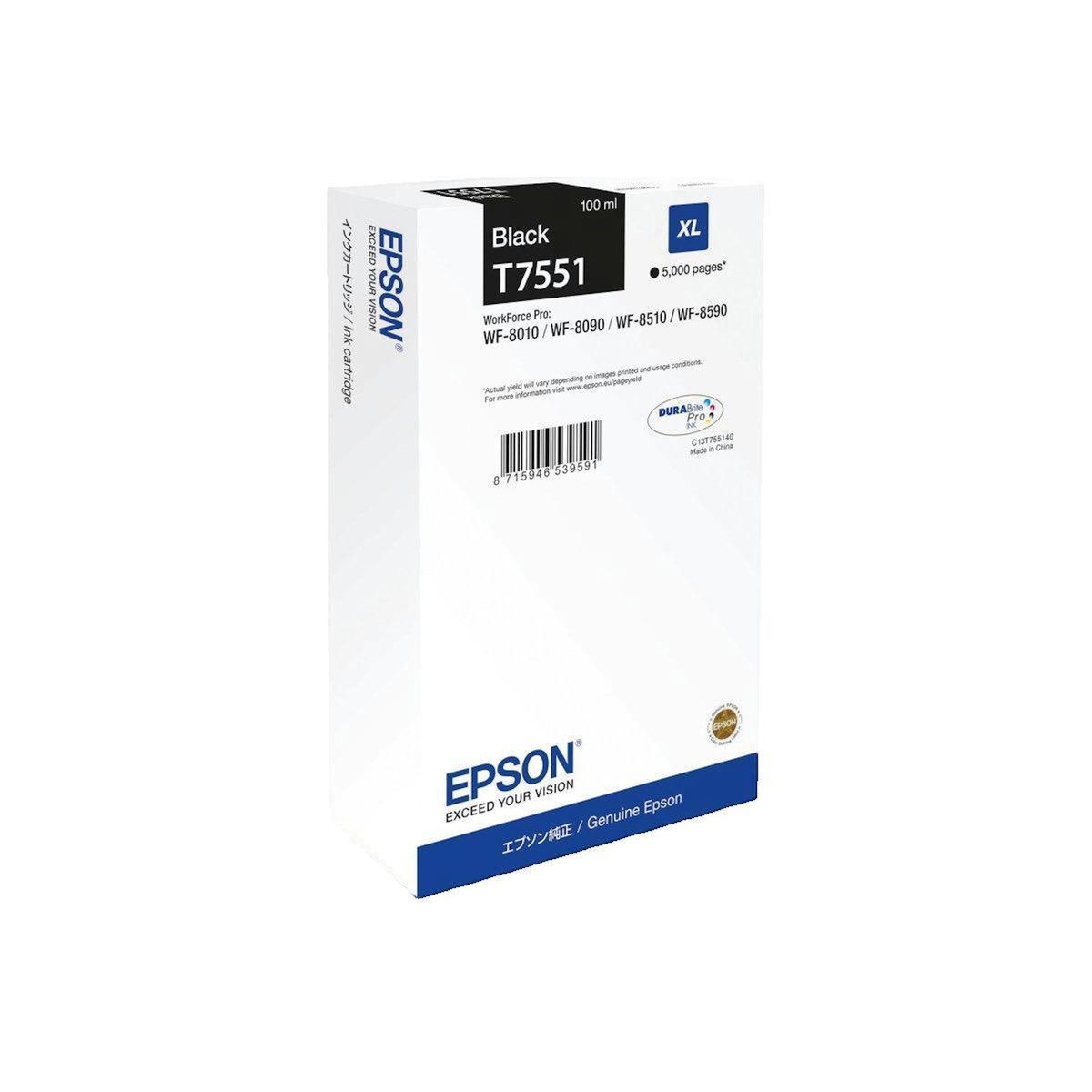 Epson Cartouche d'encre Epson T7551 Noir XL