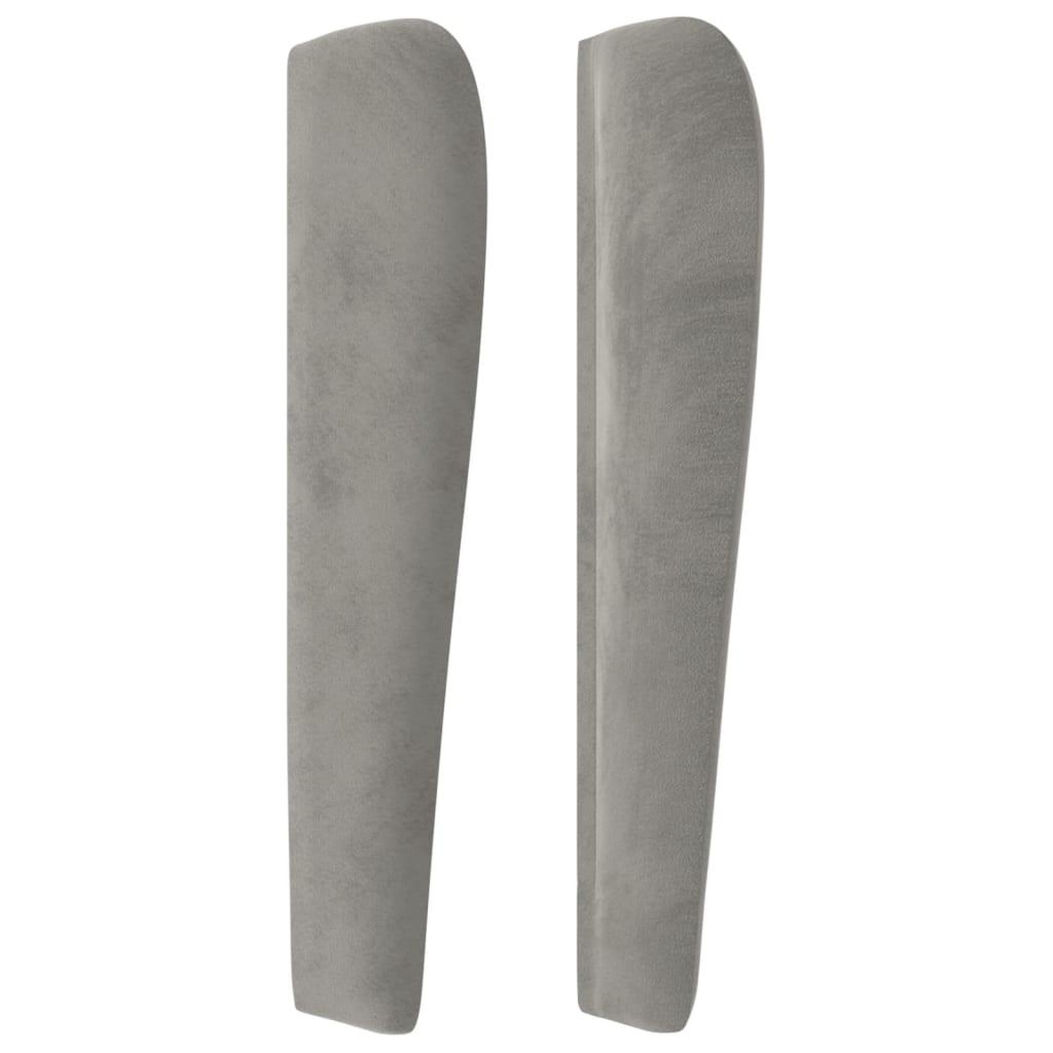 Voir la diapositive 4 : VIDAXL Tete de lit avec oreilles Gris clair 83x23x118/128 cm Velours