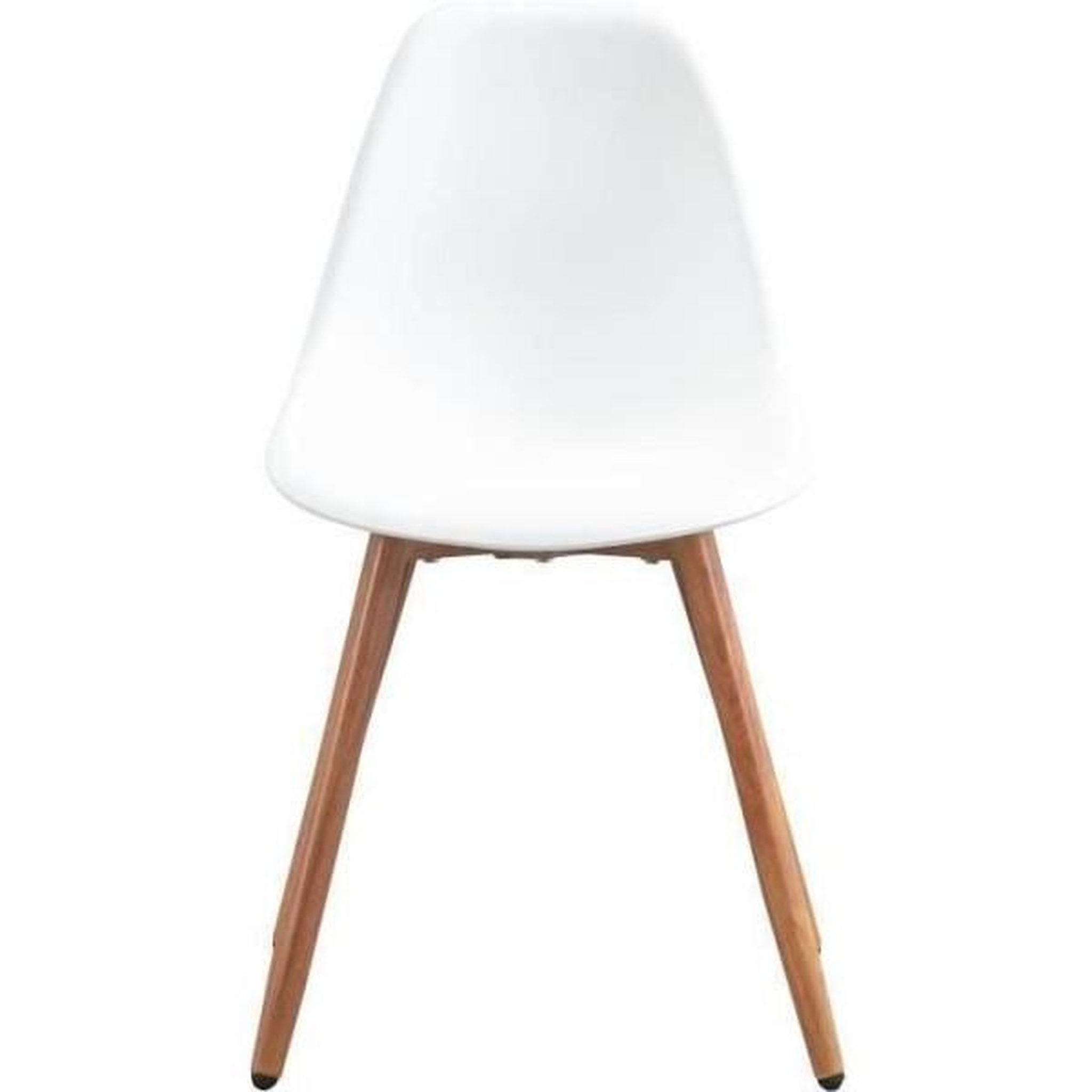 Voir la diapositive 3 : MARKET24 Lot de 4 chaises de jardin en polypropylene - Blanc - 50 x 55 x 85,5 cm