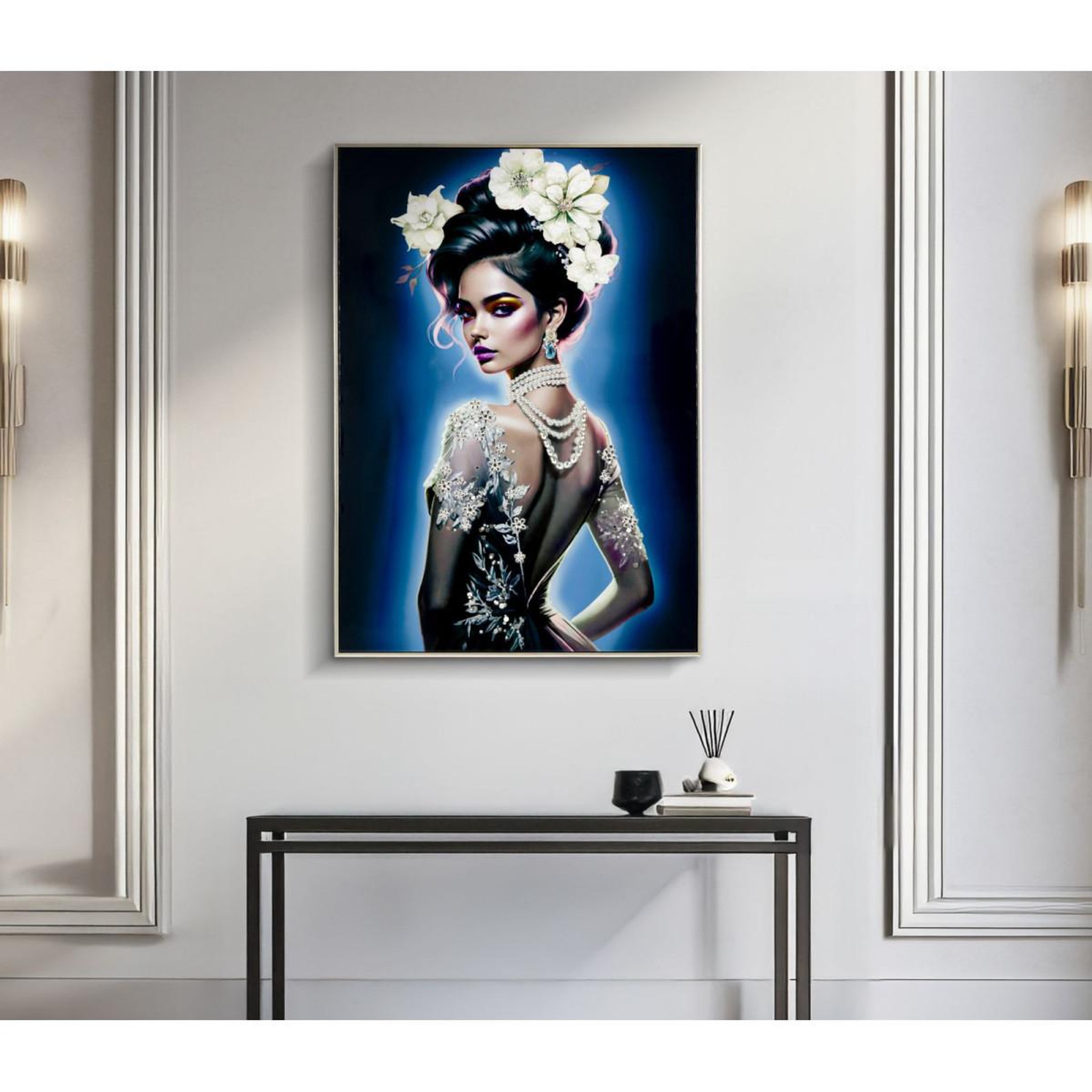 Voir la diapositive 6 : Paris Prix Tableau peinture  isabel ii  72x102cm multicolore