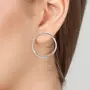 SC CRYSTAL Boucles d'oreilles créoles en acier inoxydable par SC Crystal