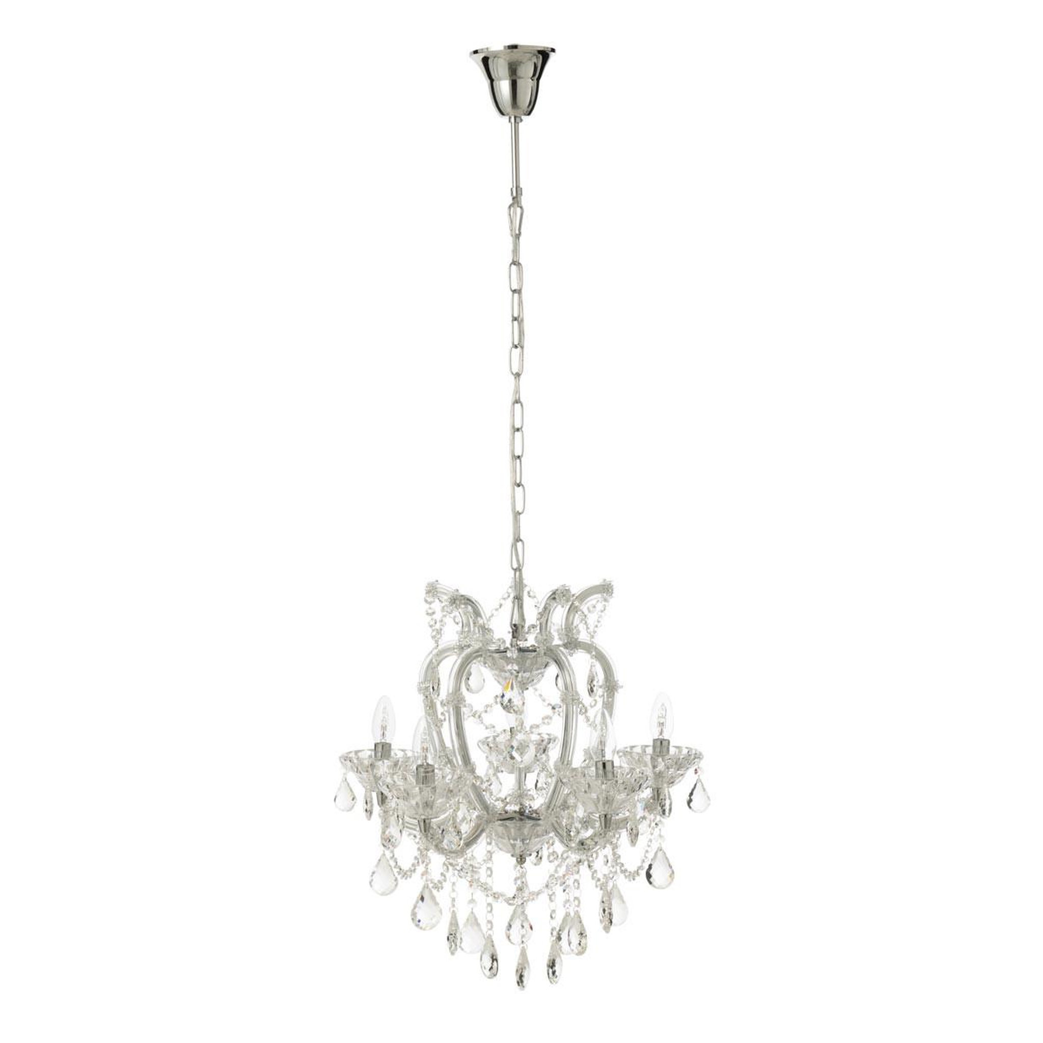 J-LINE Lustre en Verre  Antique  57cm Transparent
