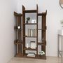 Voir la diapositive 3 : VIDAXL Bibliotheque Chene marron 86x25,5x140 cm Bois d'ingenierie