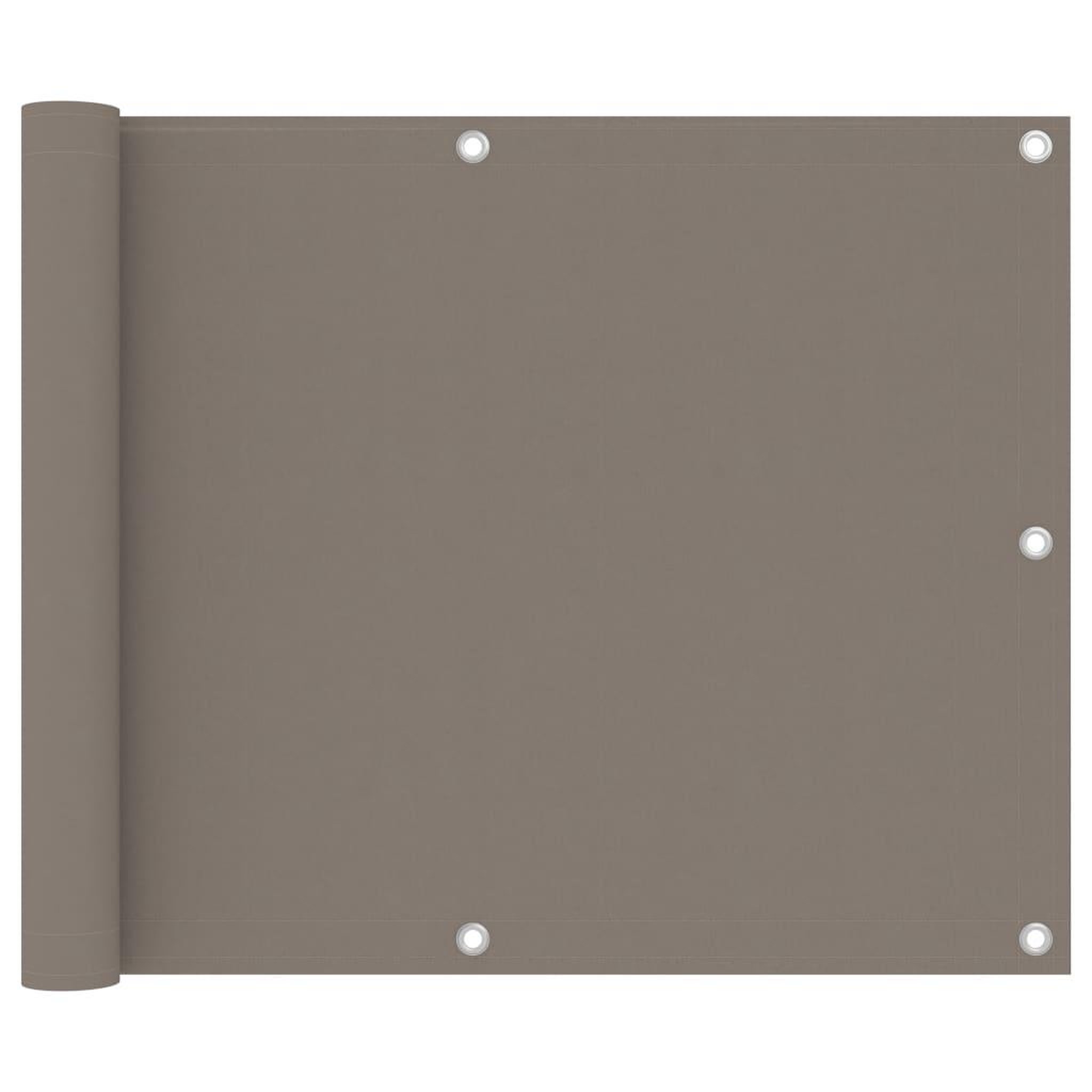 Voir la diapositive 1 : VIDAXL Ecran de balcon Taupe 75x500 cm Tissu Oxford