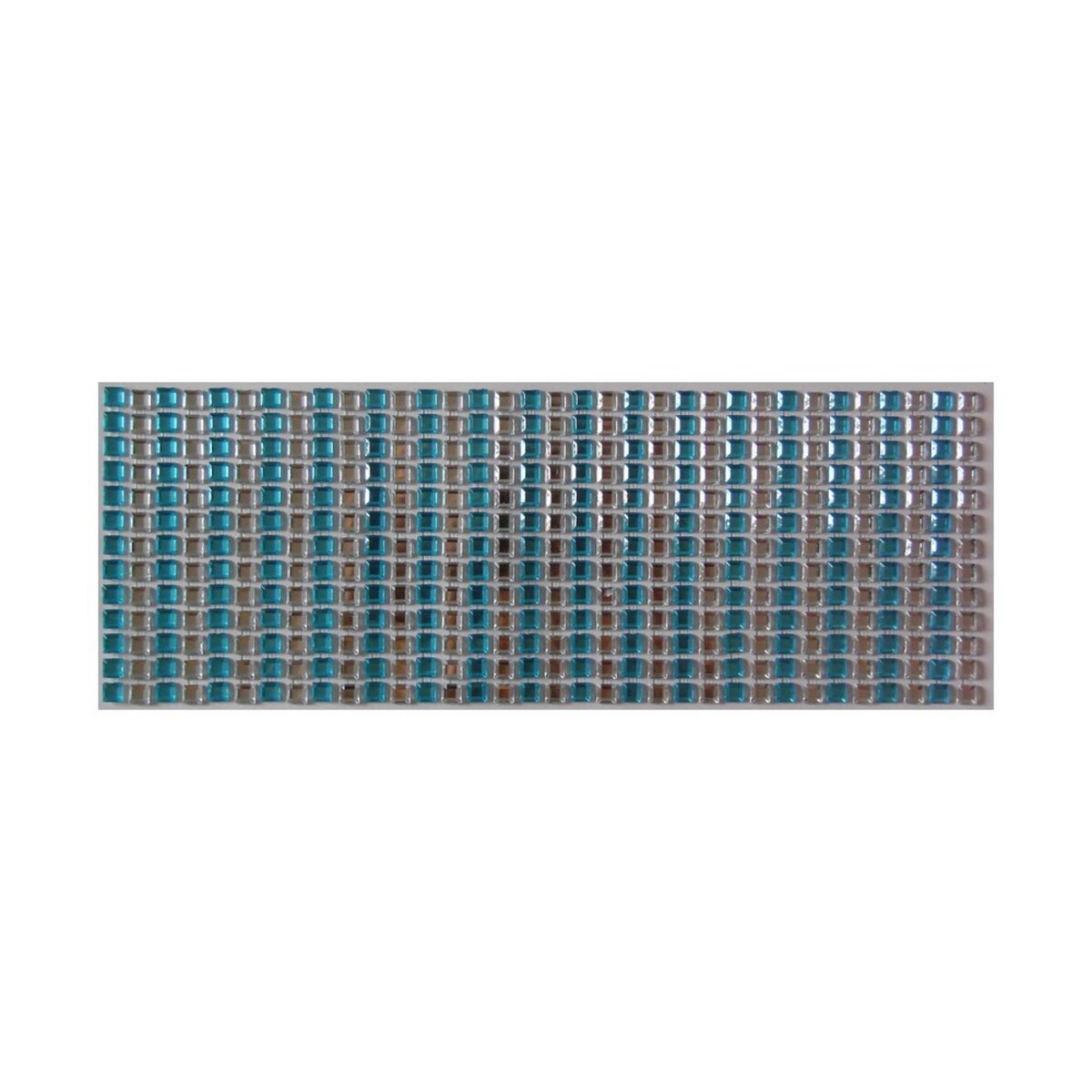 504 Stickers carré scrapbooking autocollant bleu strass pas cher