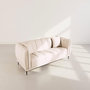 Voir la diapositive 4 : BEST MOBILIER Arsene - canapé droit 3 places en velours texturé