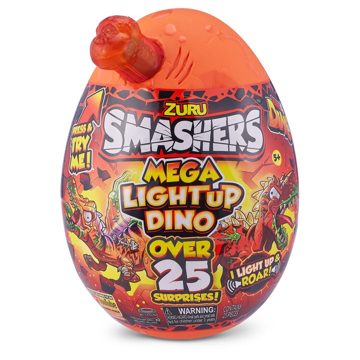ZURU Oeuf geant dino smashers mega light up
