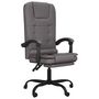 Voir la diapositive 2 : VIDAXL Fauteuil de massage inclinable de bureau Gris Similicuir