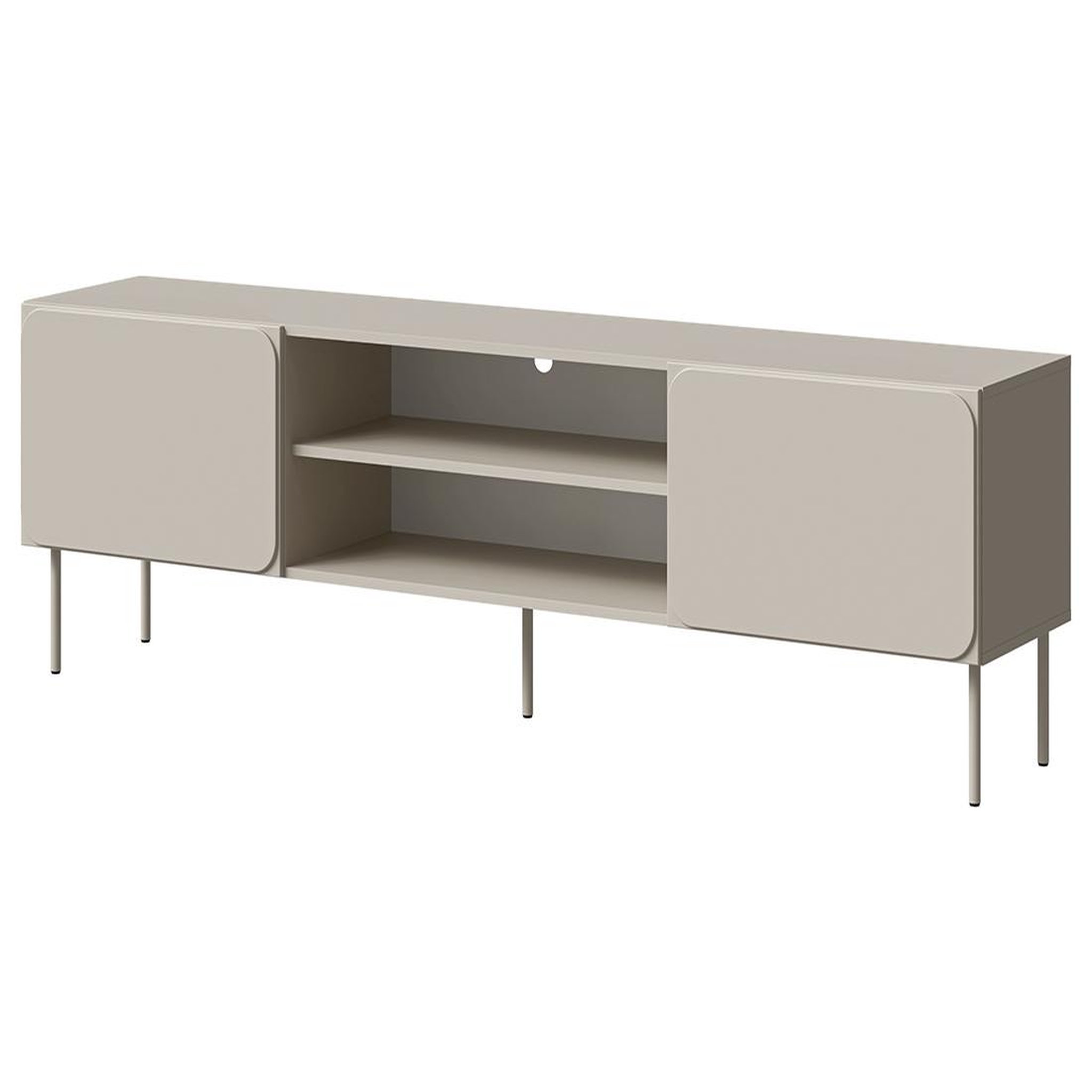 Voir la diapositive 1 : BEST MOBILIER Elvis - meuble tv 200 cm - 2 portes et 2 niches