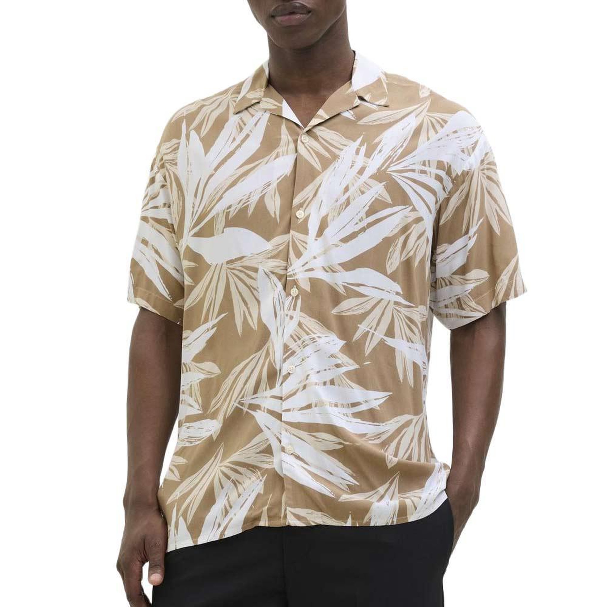 Voir la diapositive 1 : Jack & Jones Chemise Beige/Blanche Homme Jack & Jones Jjejeff