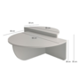 Voir la diapositive 3 : CONCEPT USINE Table basse ronde modulable blanche CARLOW