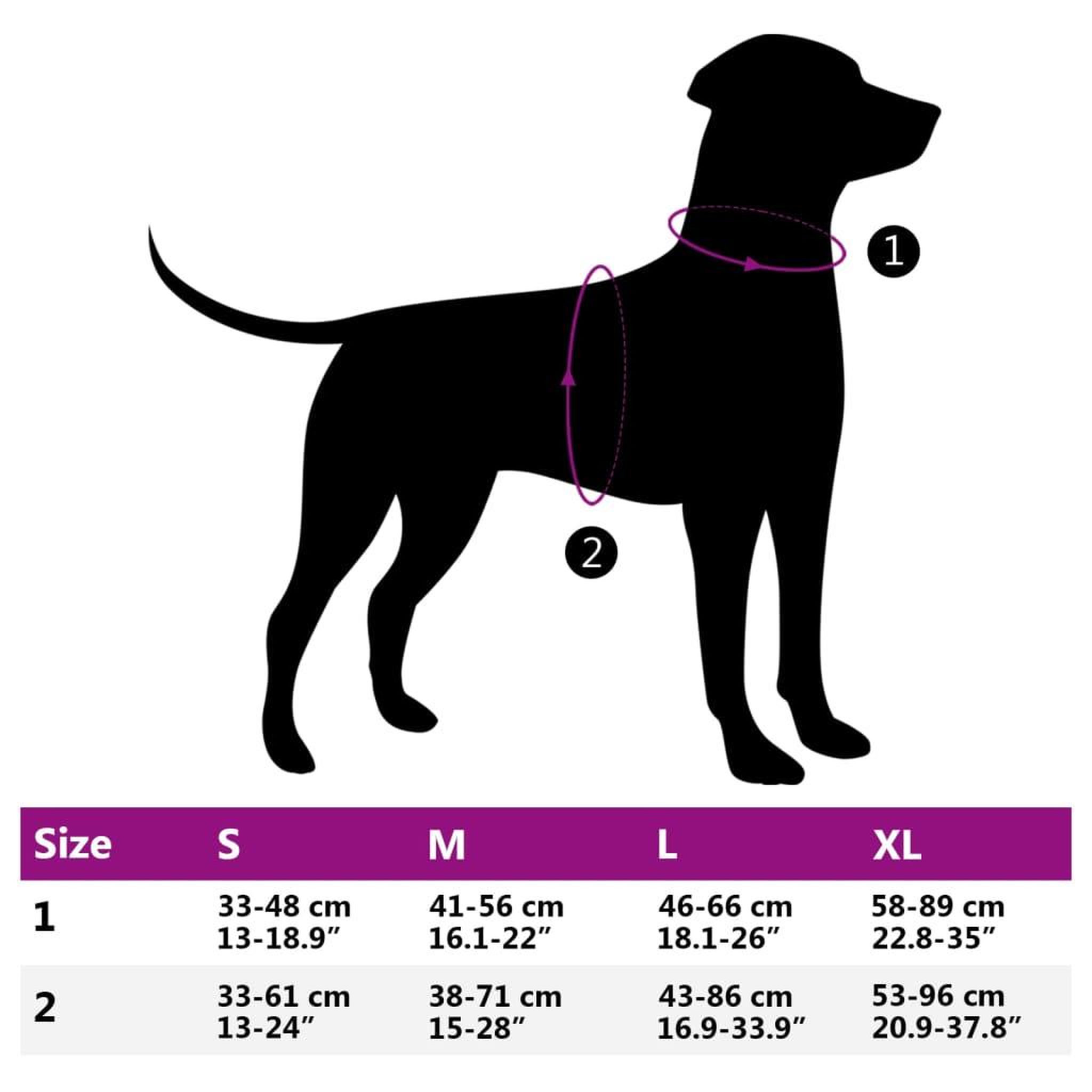 Voir la diapositive 6 : VIDAXL Harnais pour chien avec bandes reflechissantes reglables bleu L