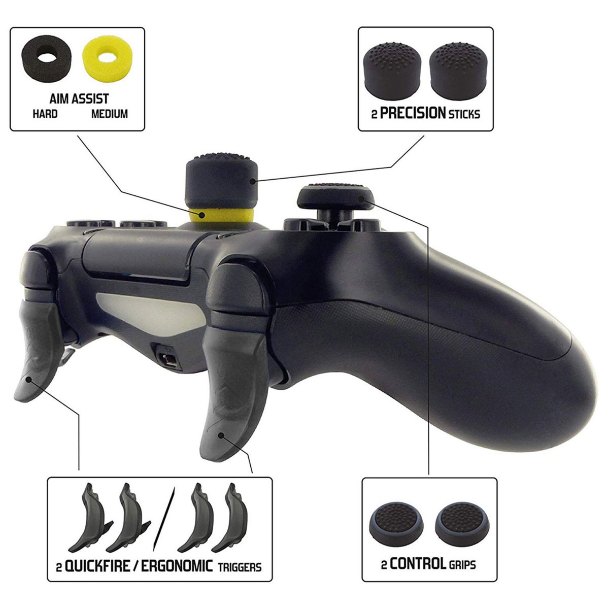 Kit Pro Gamer 2.0 manette PS4