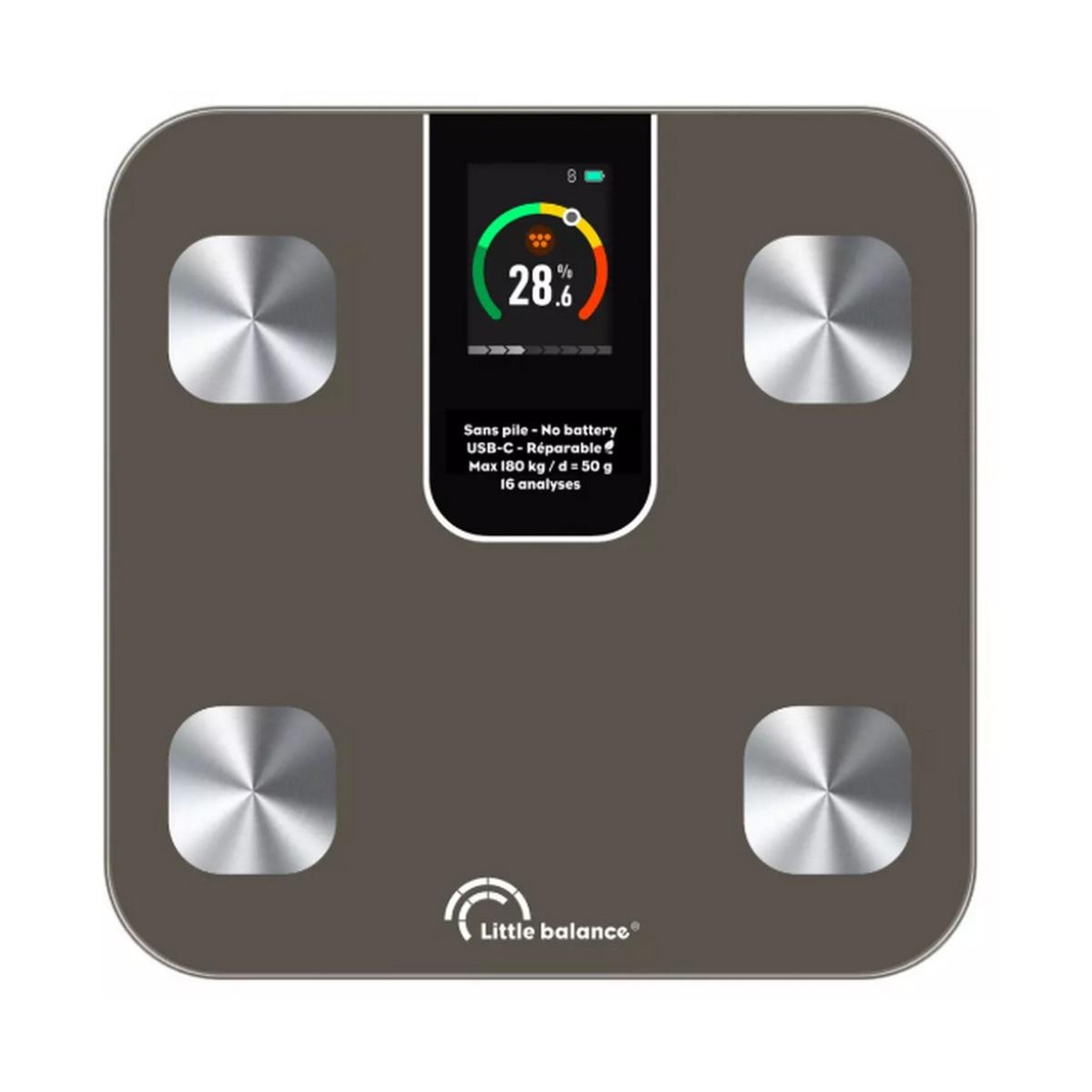 LITTLE BALANCE Impédancemètre 180kg/50g gris - 8837