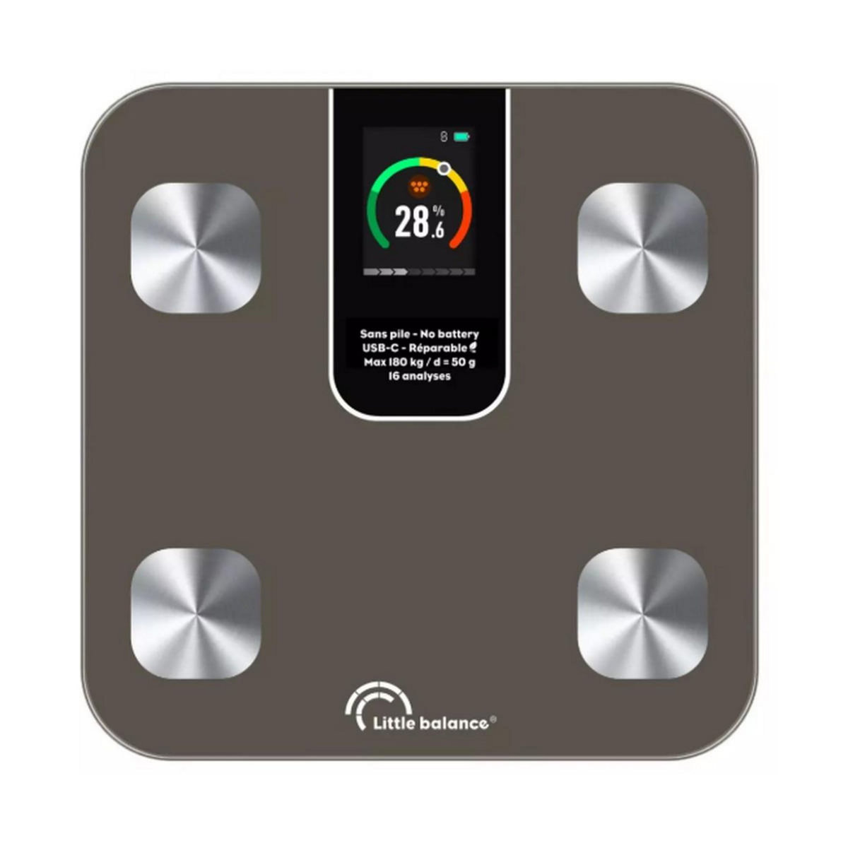 LITTLE BALANCE Impédancemètre 180kg/50g gris - 8837