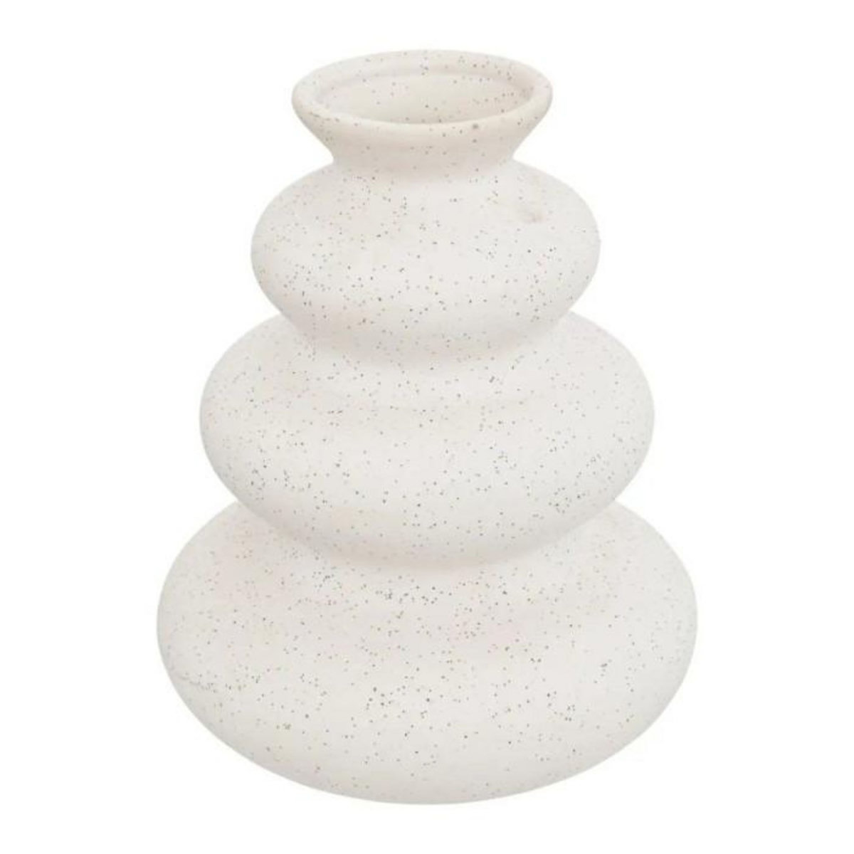 ATMOSPHERA Vase en Céramique  Olme  20cm Blanc